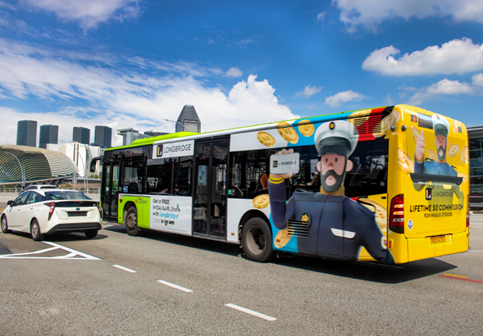 Longbridge Full Bus Wrap Campaign Singapore